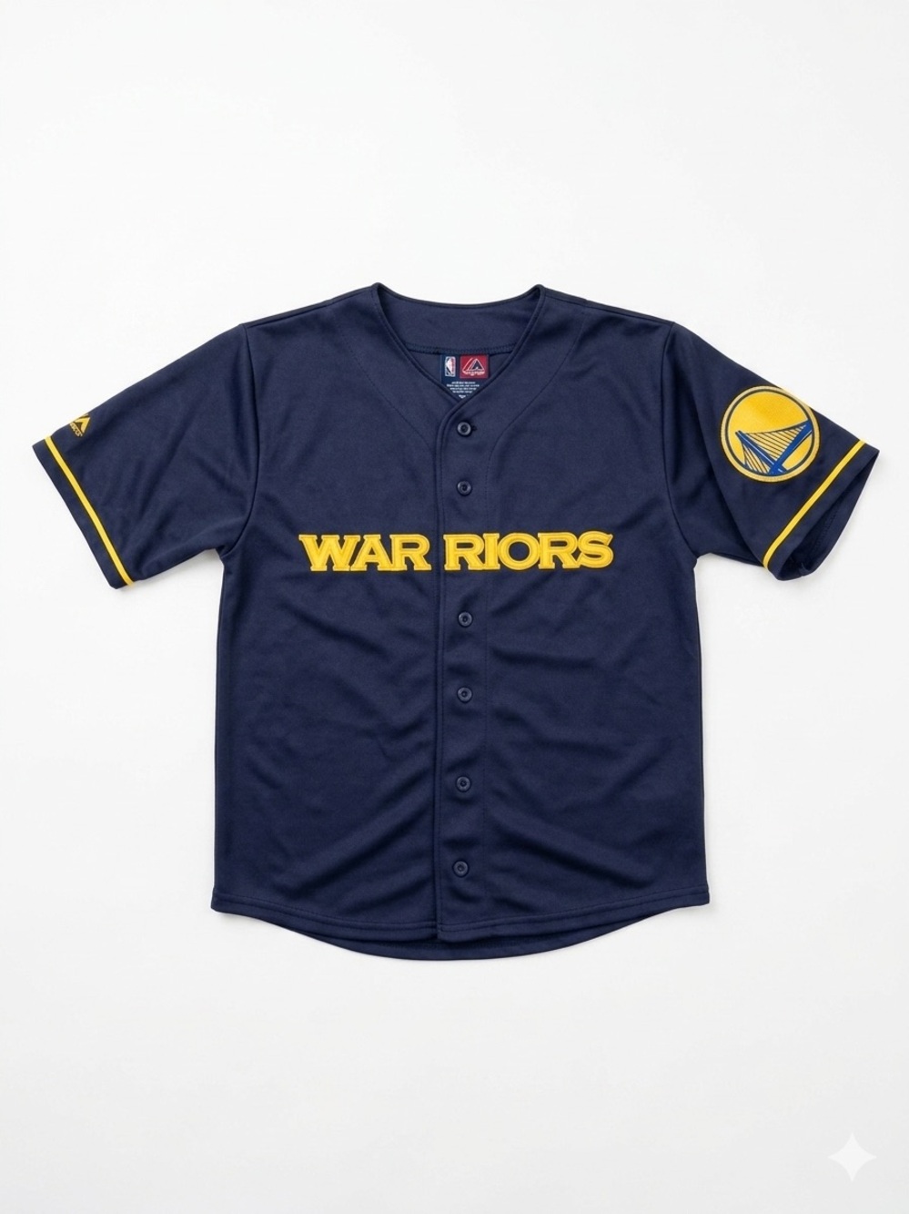 NBA Navy and Yellow Kids Jersey with Team Patch